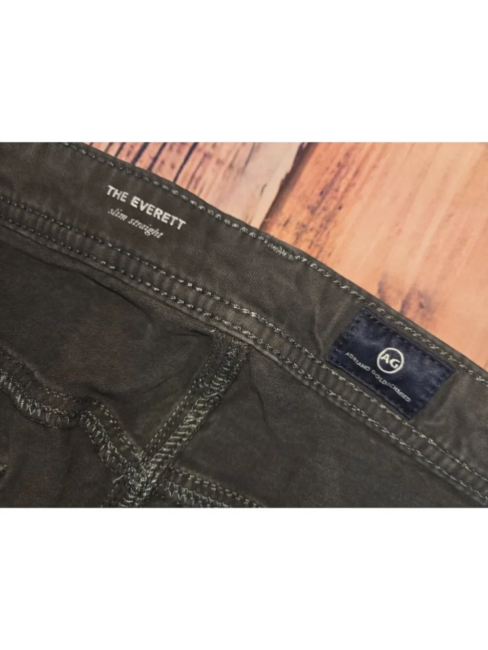 AG Adriano Goldschmied Mens The Everett Slim Gray Pants 38x32